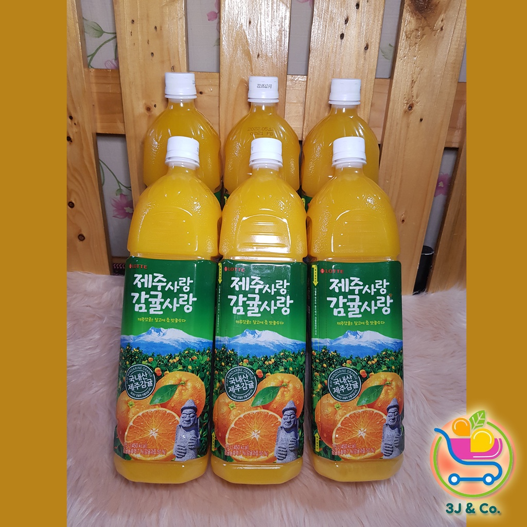 LOTTE Jeju Korean Mandarin Orange Juice (1.5L) Shopee Philippines