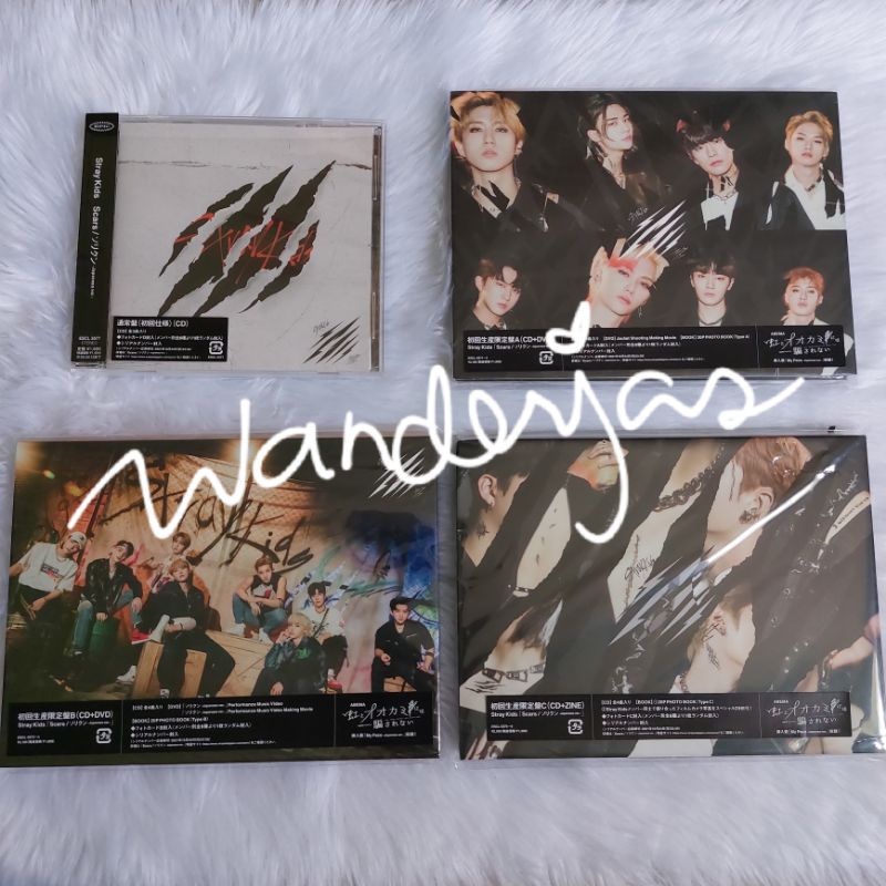 ON HAND STRAY KIDS SKZ SCARS JAPAN ALBUM unsealed no pc (version A B C