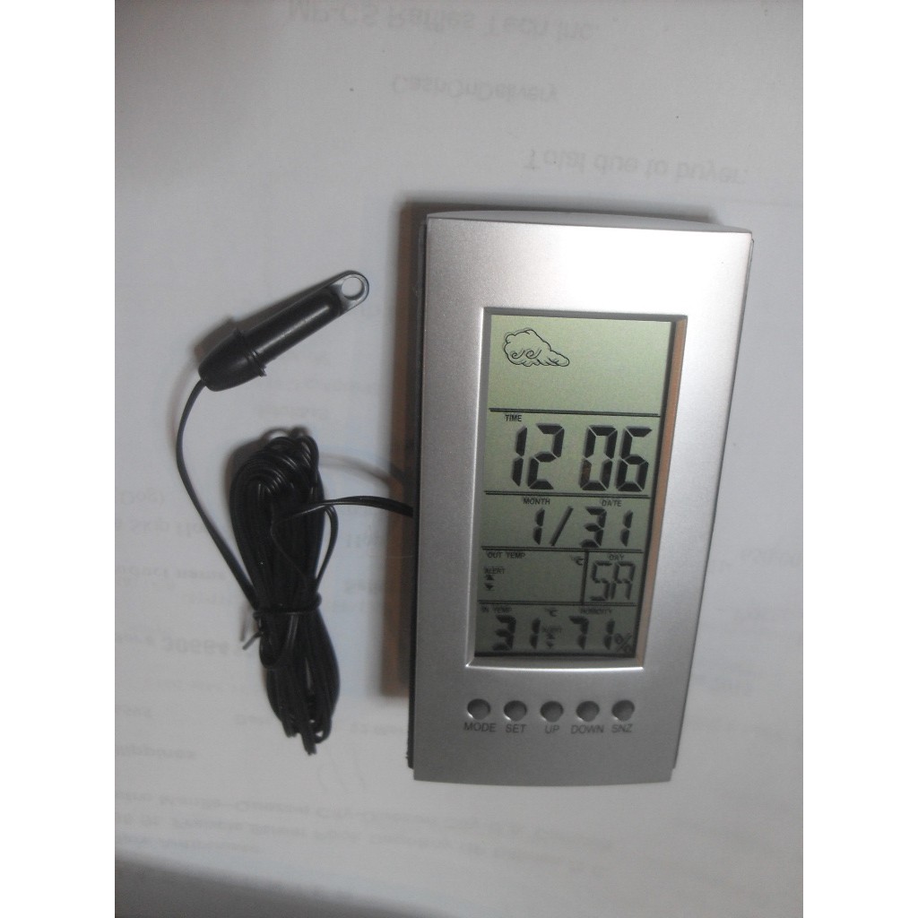 HTC-5 with probe Multi-function Digital Hygrometer ROOM thermometer