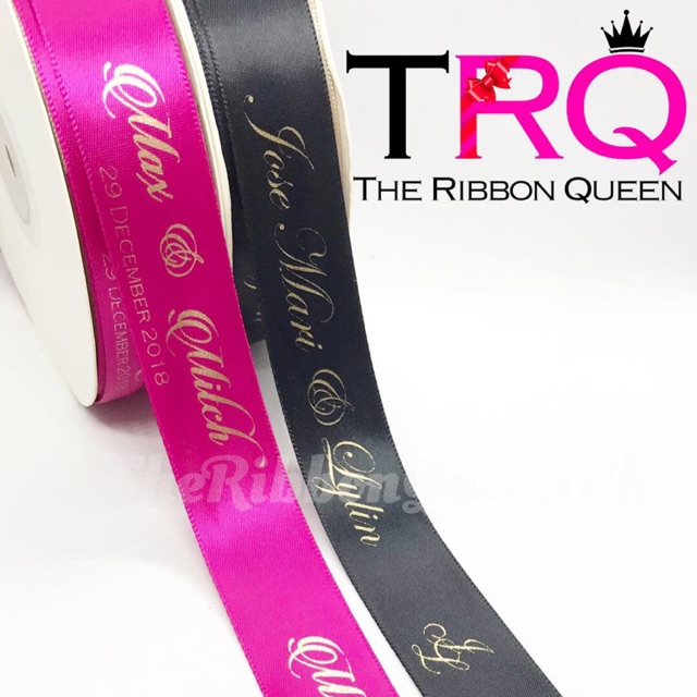 2 Rolls Personalized Ribbons (Foil 