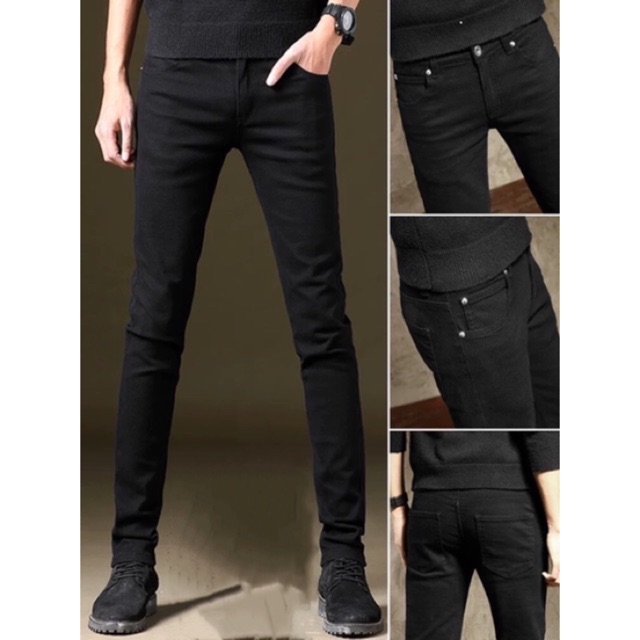 black jeans stretch mens