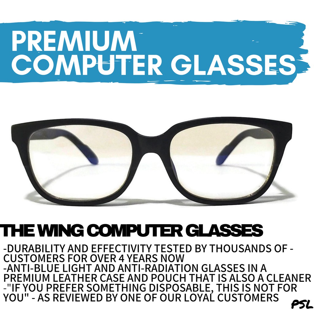 The Wing Computer Gaming Glasses Anti Blue Light Shopee Philippines