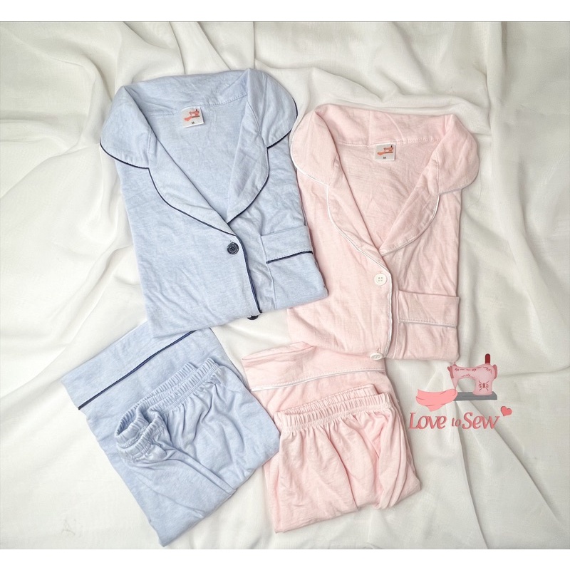 Plain Cotton Sleepwear Short Set Shopee Philippines