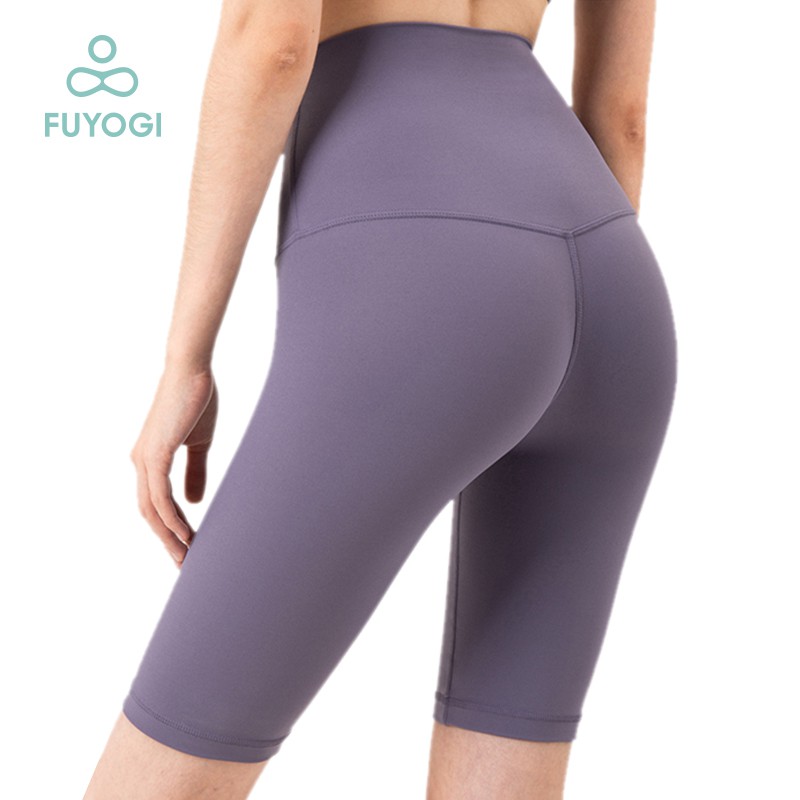 FUYOGI Sports Non Embarrassing Line Skin Friendly Nude Yoga Pants ...