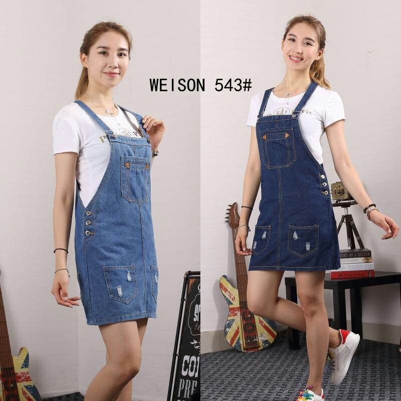 jumper dress outfit denim