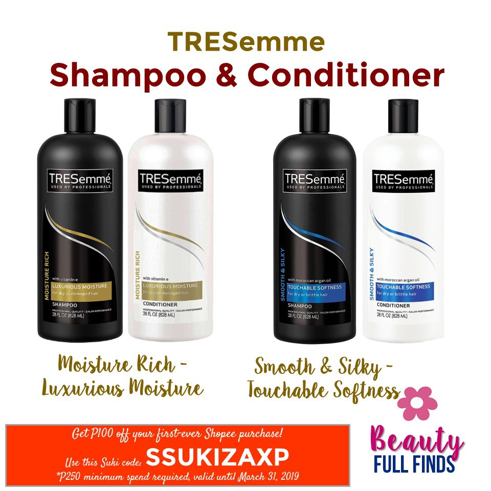 Tresemme Shampoo And Conditioner 28oz 828 Ml Shopee Philippines