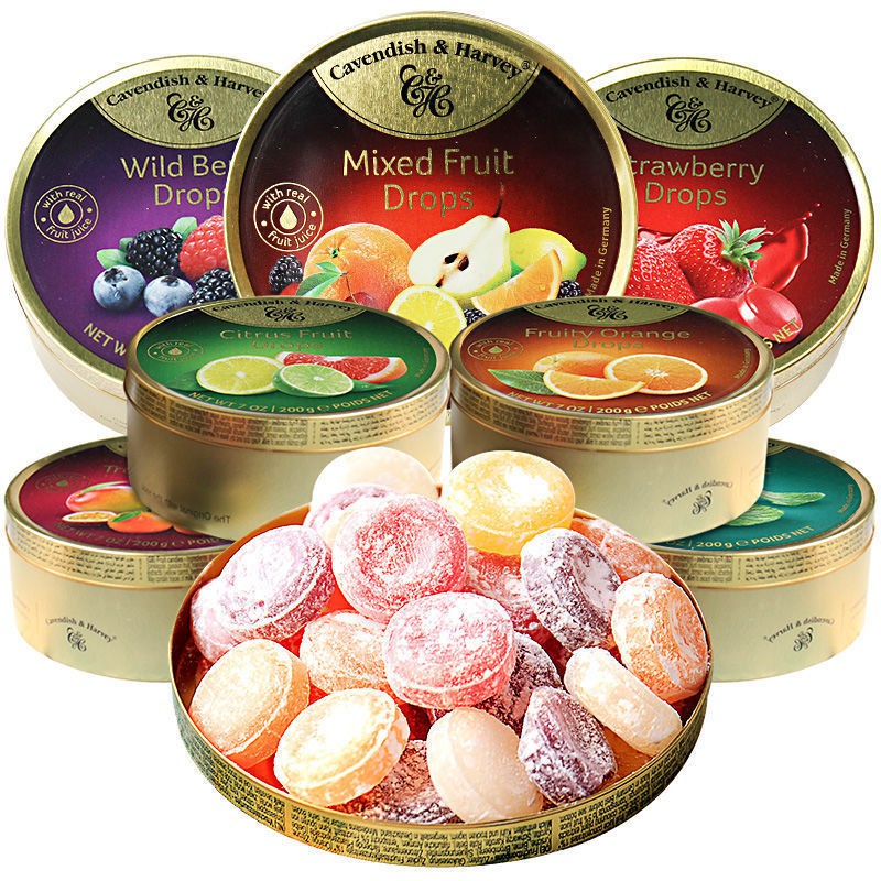 Cavendish & Harvey Fruit Candy Carry Boxed Snacks Depression Candy Girl