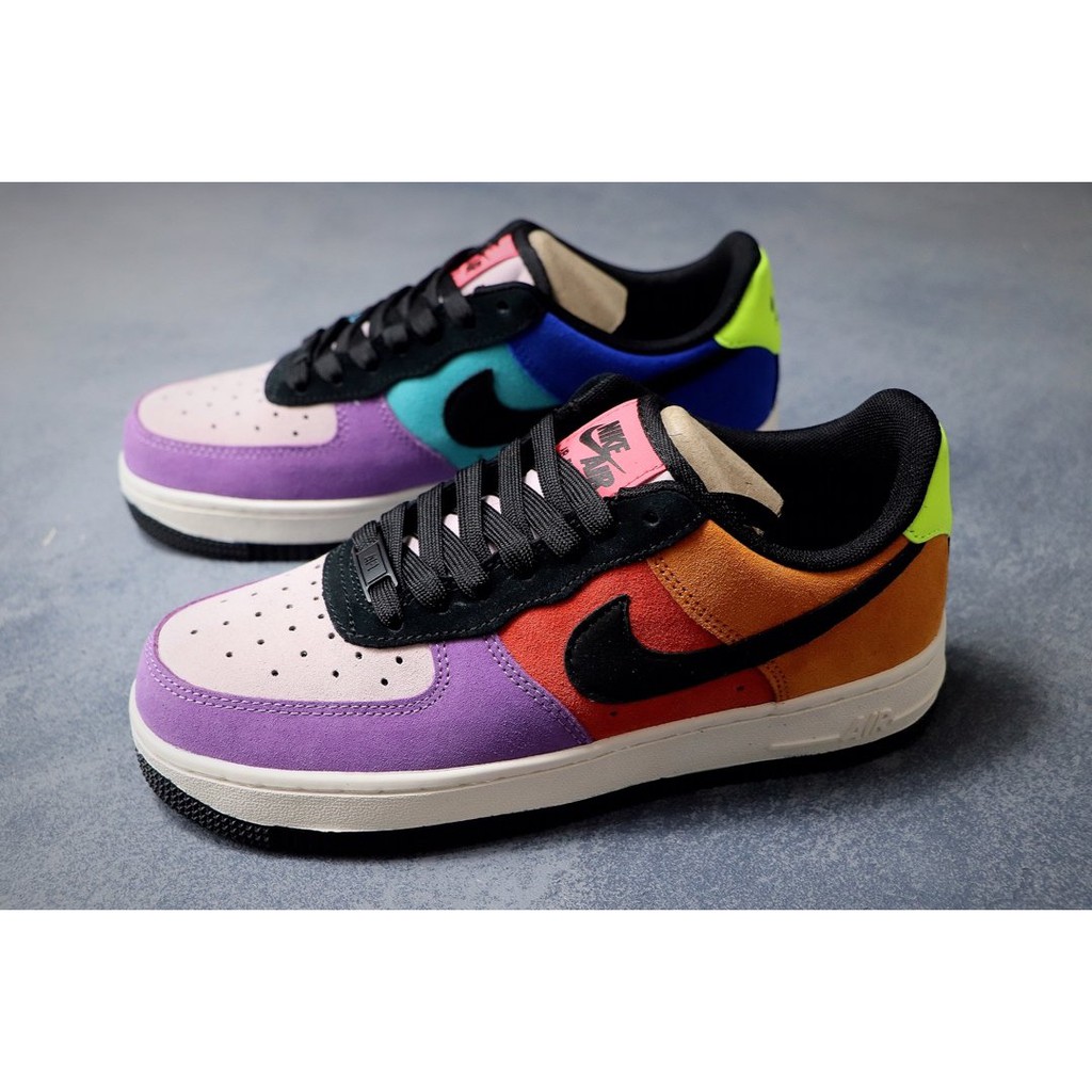 rainbow colored air force ones