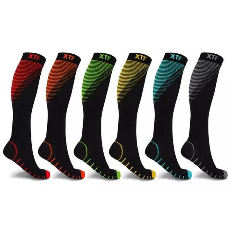 1 Pair Compression Socks Sports Running Women Men Marathons Circulation