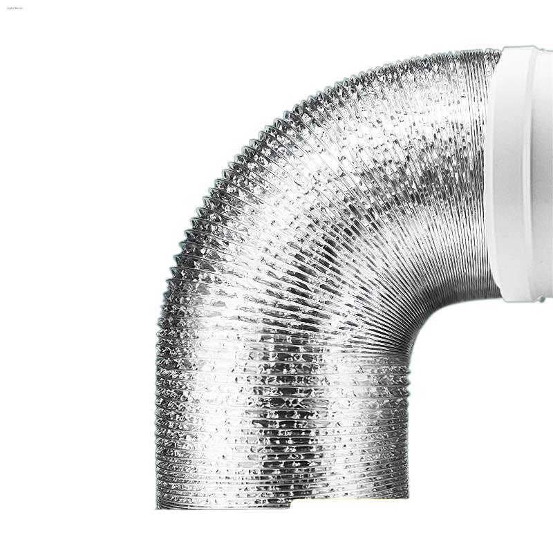 Kitchen range hood exhaust pipe aluminum foil check valve telescopic