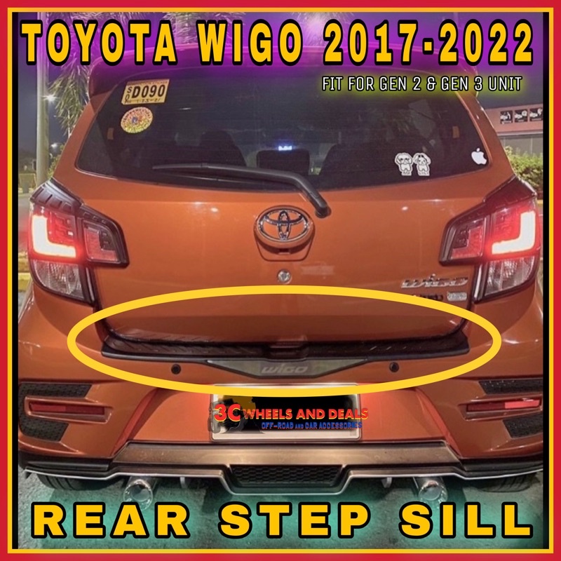 TOYOTA WIGO REAR STEPSILL 2017-2022 | Shopee Philippines