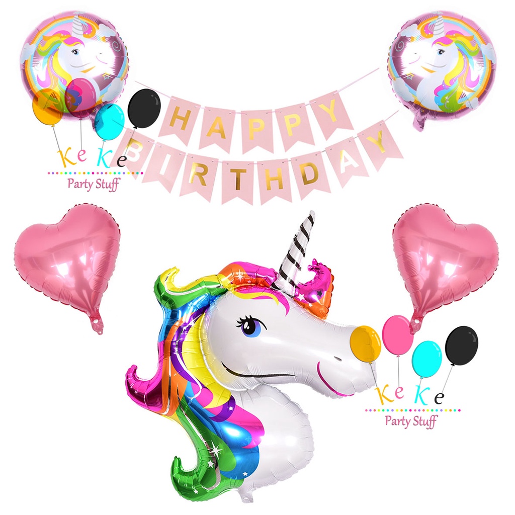 Unicorn Balloon Set