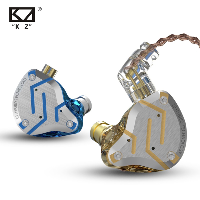 Kz Zs10 Pro Hybrid 10 Units Bass Zs10pro Earbuds Earphones Headset