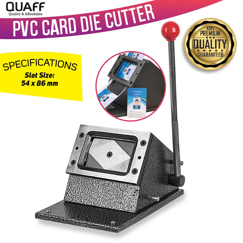 QUAFF Pvc Card Die Cutter (86mm * 54 mm Cut Size) | Shopee Philippines