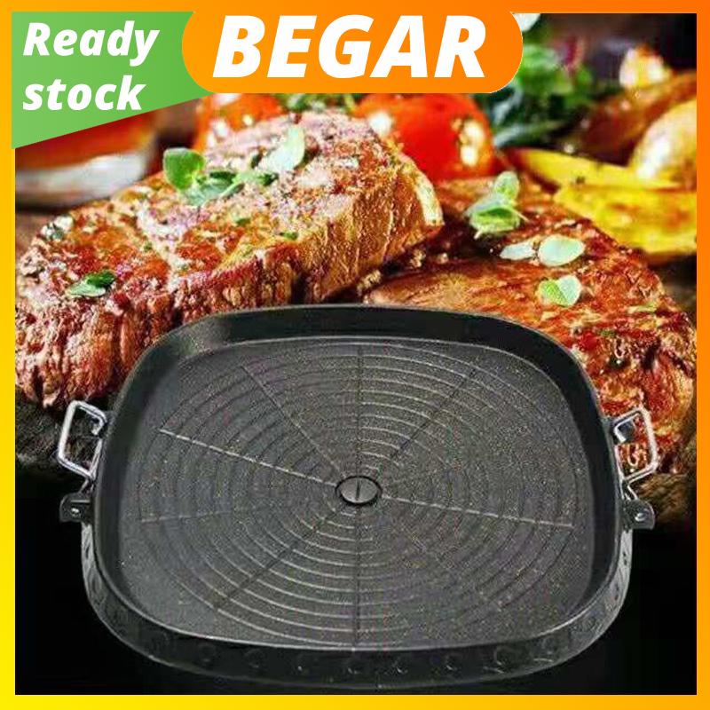 Korean BBQ PAN Grill BBQ Frying Pan Teppanyaki Teriyaki Grill Multi