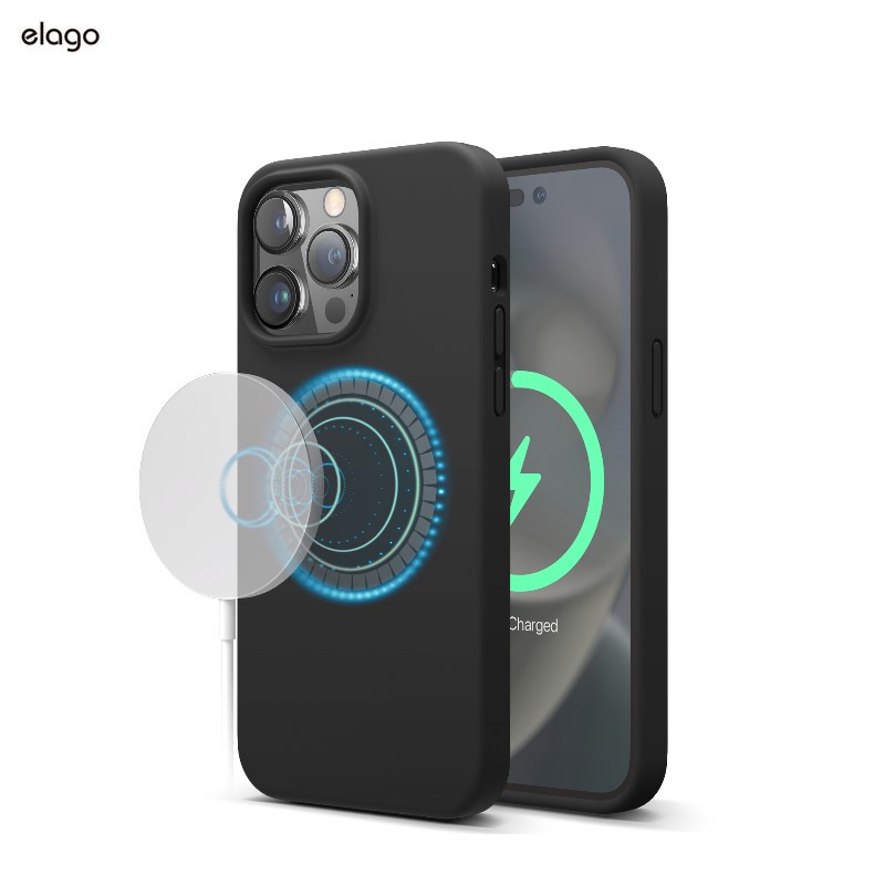 elago Premium Liquid Magnetic Silicone Case Compatible for Apple iPhone ...