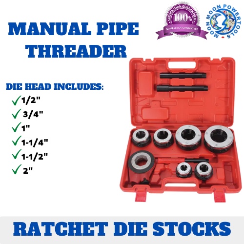 Pipe Threader Ratchet Die Stocks 1/2"2" Heavy Duty Shopee Philippines