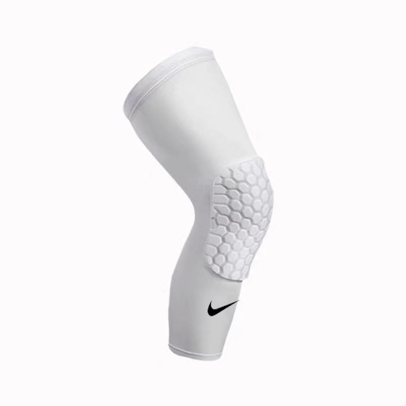 2 Pcs Strengthen Honeycomb Kneepad Crashproof Antislip Leg Knee Short Sleeve Protective Pads for Basketball Sport Oriskey 1 Pair 