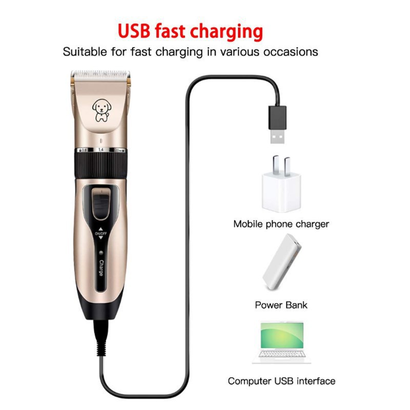 Rechargeable Electric Pet Hair Trimmer Dog Hair Grooming Razor Dog Clipper Cat Hair Shaver Cut #2