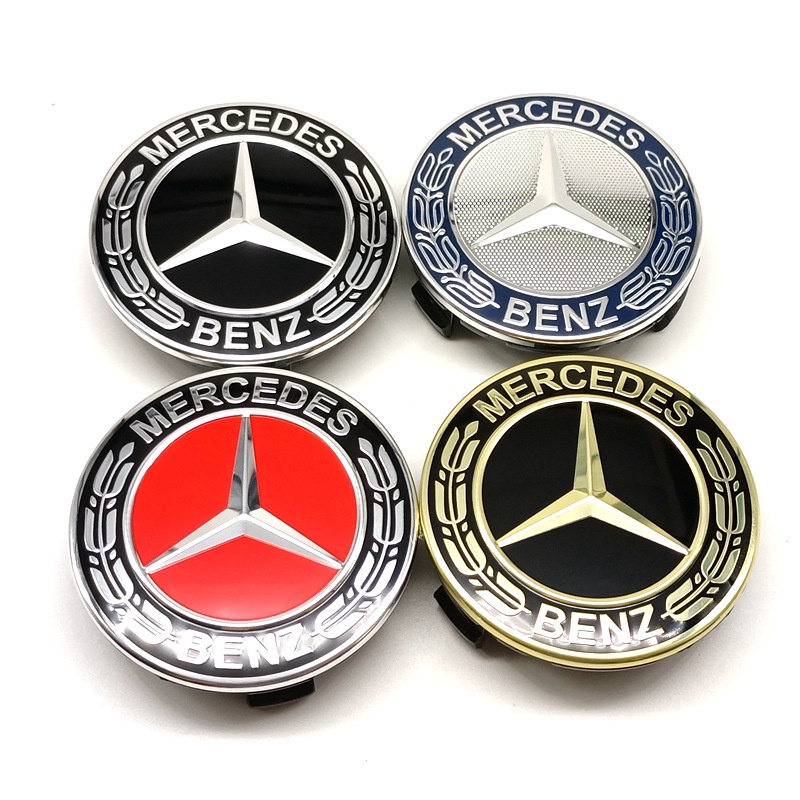 MercedesBenz Wheel Cover New Cclass Eclass Sclass 75mm Plastic Cover Label MercedesBenz