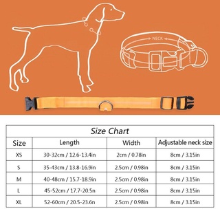 Monsy Pet Collar Adjustable Pet Collar Dog Cat Collar Safety Buckle Neck Strap LED Ring Collar #8