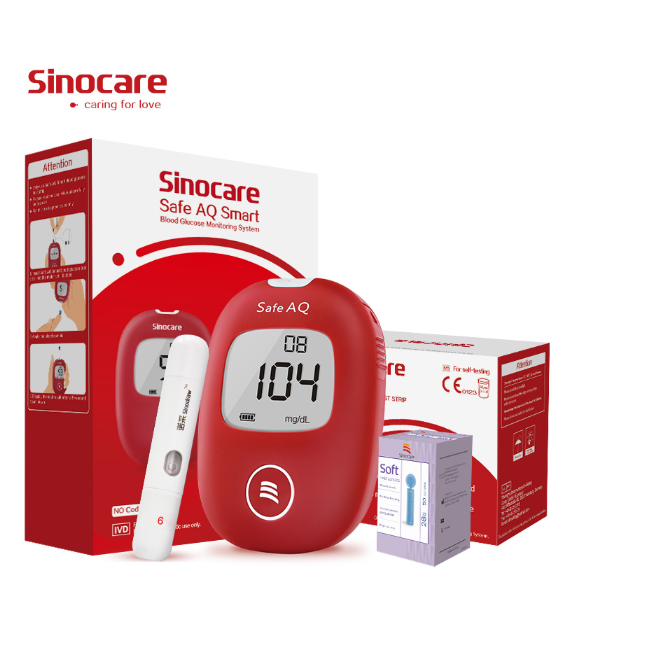 Sinocare Safe Smart Mg Dl Mmol L Blood Glucose Meter Diabetes Glucometer Kit Test Strips Lancets Painless Blood Sugar Tester Shopee Philippines