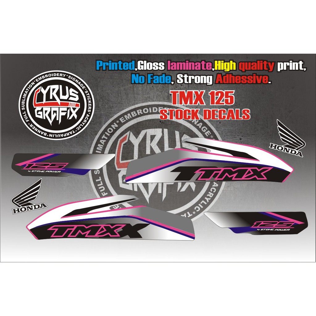 Tmx 155 Stock Decals Limited Edition Shopee Philippines
