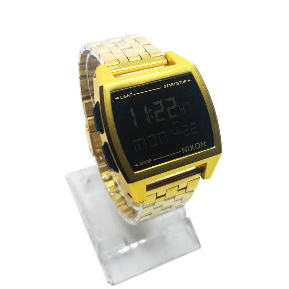 nixon digital gold watch