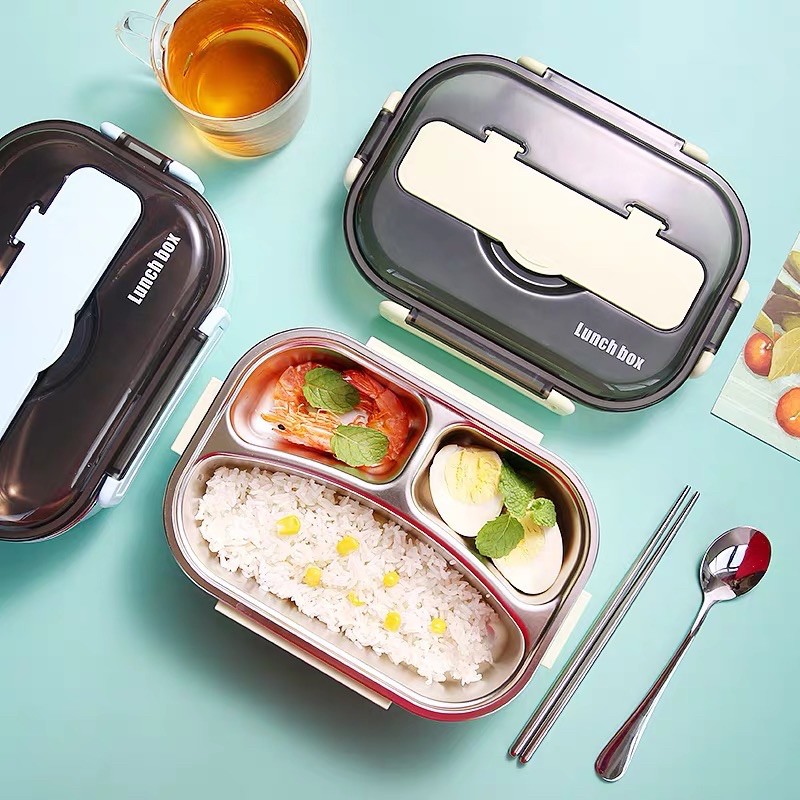 304 Stainless Steel Japan Style Lunch Box Insulated compartments Food ...