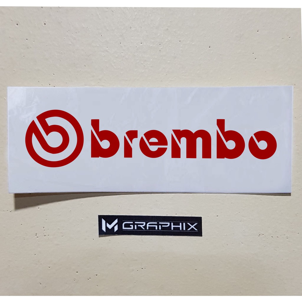 Brembo logo Vinyl Cutout sticker Shopee Philippines
