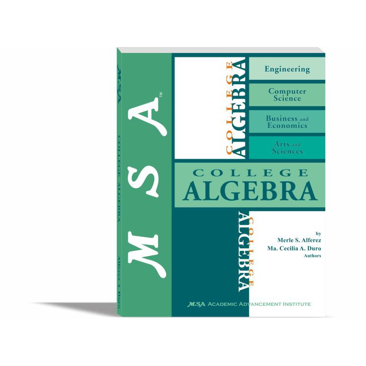 MSA College Algebra (Answer Key Available Online for MSA Official Shop ...