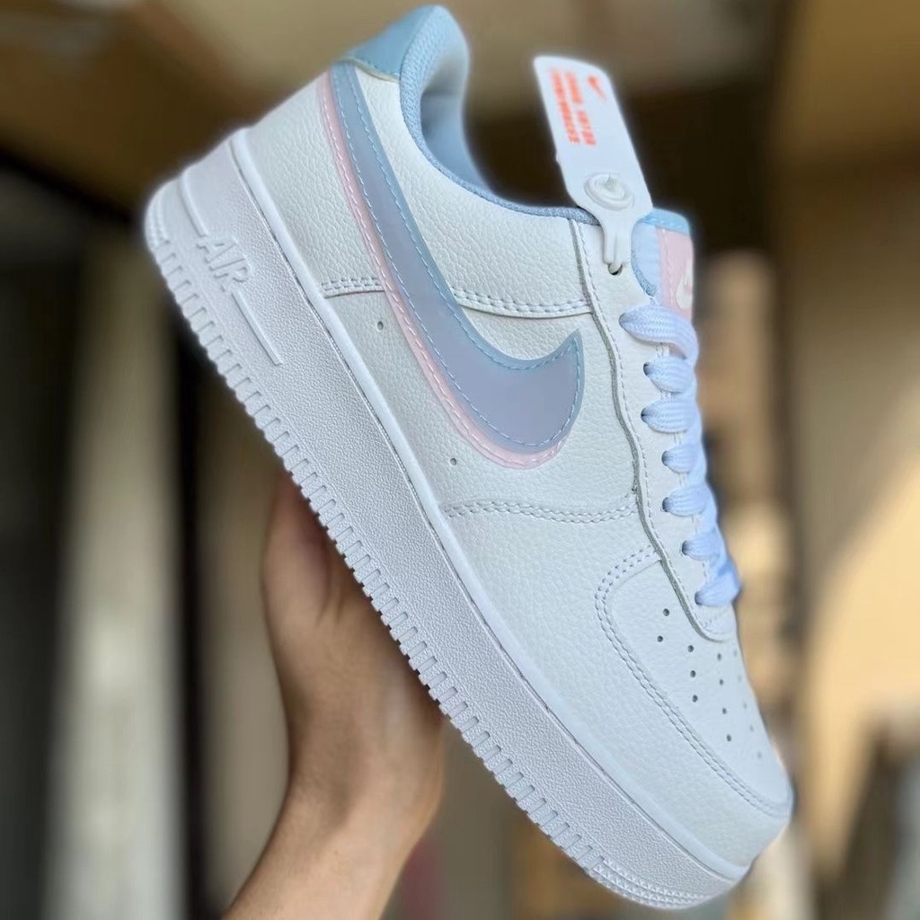 blue and pink air force 1