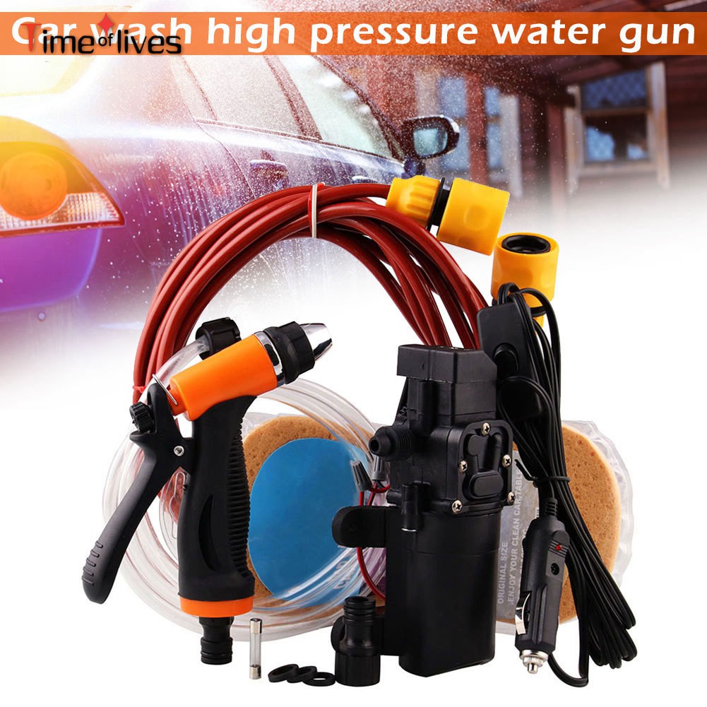 Car Wash Pump 12V Portable High Pressure SelfPriming Quick Car