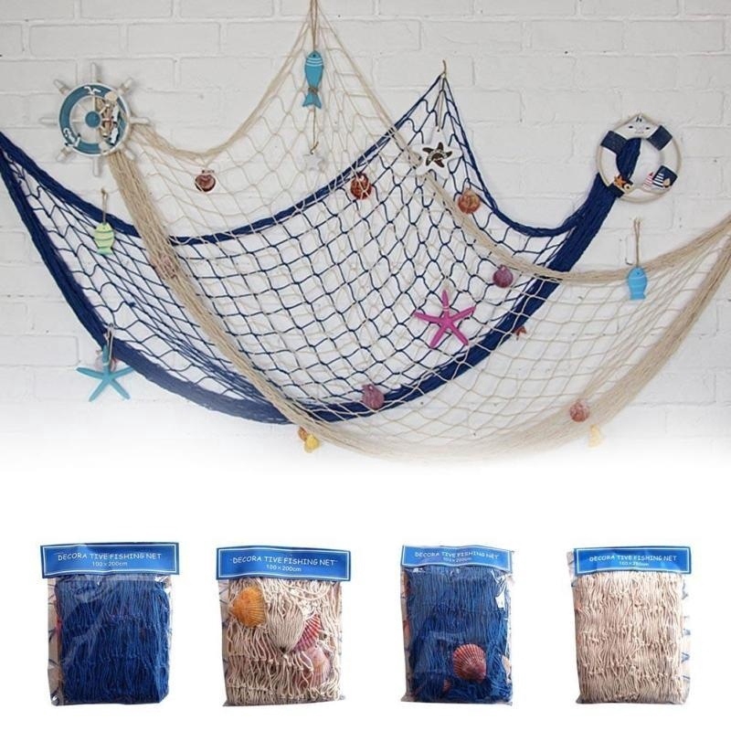 Fish Net Hanging Ornaments Mediterranean Style Wall Decor Shopee