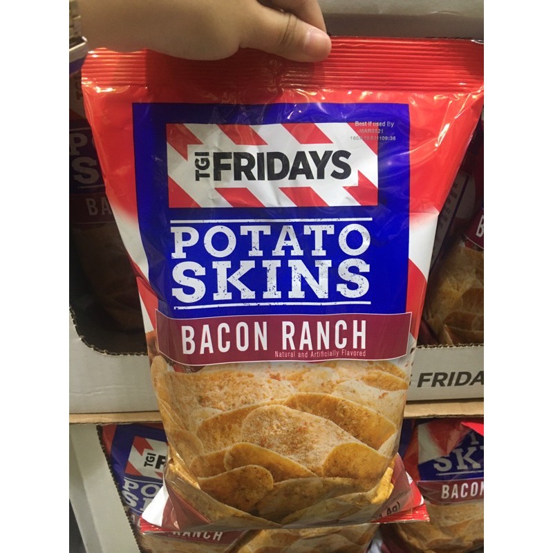 Tgi Fridays Potato Skin Bacon Ranch Chips 6 75z Shopee Philippines