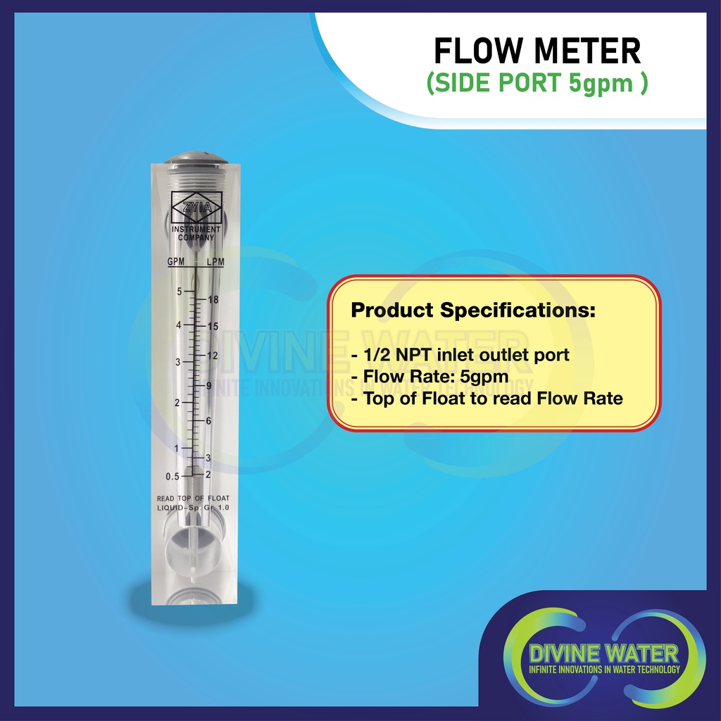 Flow Meter 5 GPM and 10 GPM( with and without regulator ) Shopee