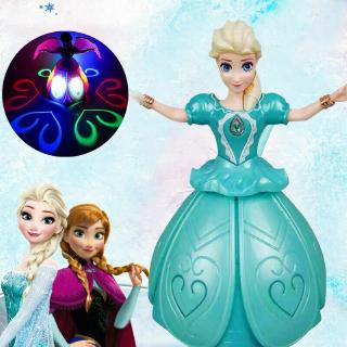 spinning elsa doll