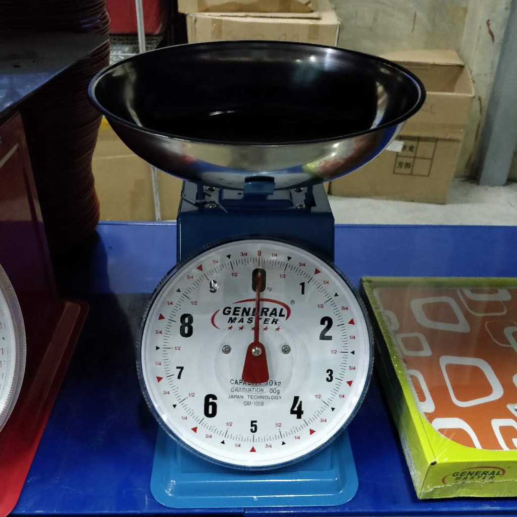 GENERAL MASTER BRAND HEAVYDUTY WEIGHING SCALE 10KG / MEAT & VEGETABLE