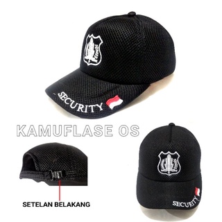 HITAM Wholesaler! Security Hat Black And Brown Embroidered SECURITY Hat #6
