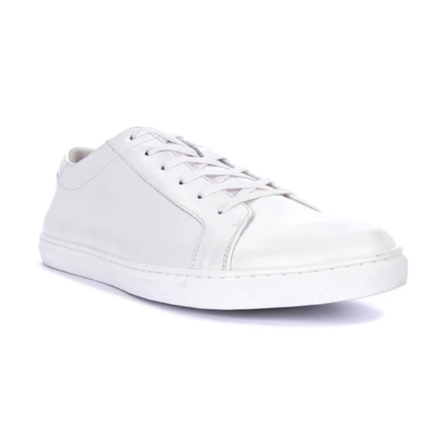 kenneth cole white leather sneakers