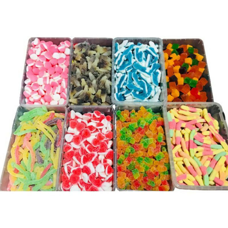 gummy candys (100g/250g/450g) for sweet station buffet party Shopee