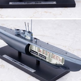 Atlas 1:350 U487-1943 WWII U Type Submarine Diecast Model Military Collection 