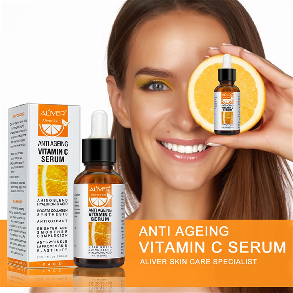 Premium Vitamin C Serum For Face Eyes Neck Brighten Anti Shopee Philippines