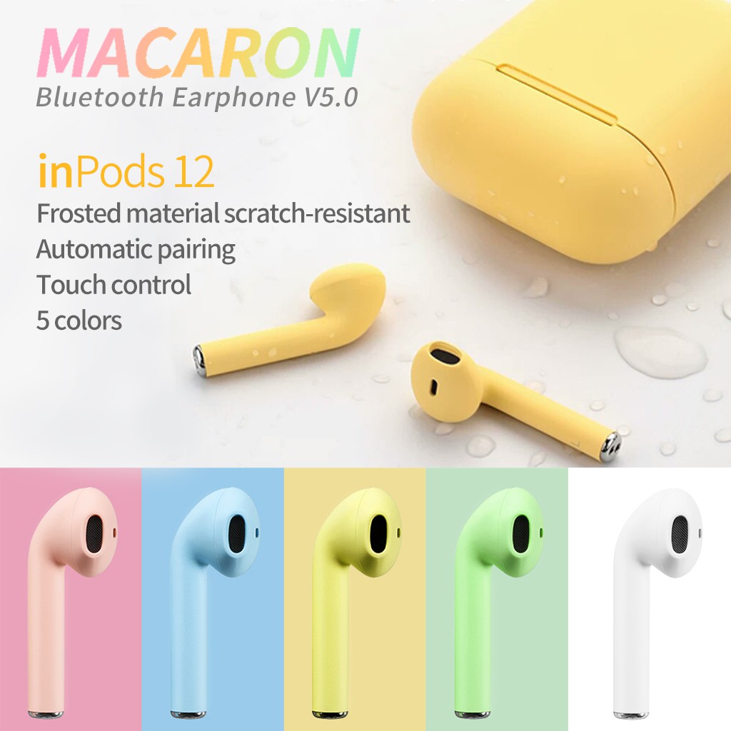 Macaron inpods 12 TWS i12 Bluetooth Earphone 5.0 with Storage Box And