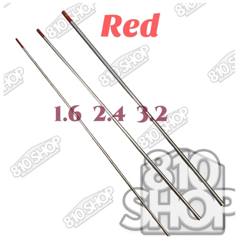 Tungsten Electrode Red x 1.75mm Tig consumables welding parts accessories 1.6 2.4 3.2