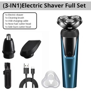3 In 1 Shaver Waterproof Electric Shaver Rechargeable Cordless Rotary Shaver Trimmer Electric Razor for Men Facial Clean Tools #8
