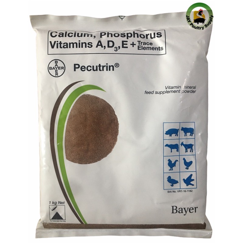 Pecutrin Vitamin Mineral Feed Supplement Powder 1kg Original Pack BeeCost