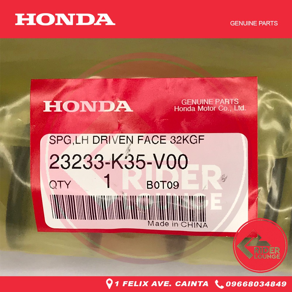 Rider Lounge GENUINE HONDA CENTER SPRING for Honda PCX 150 [ 23233-K35-V00  ] | Shopee Philippines