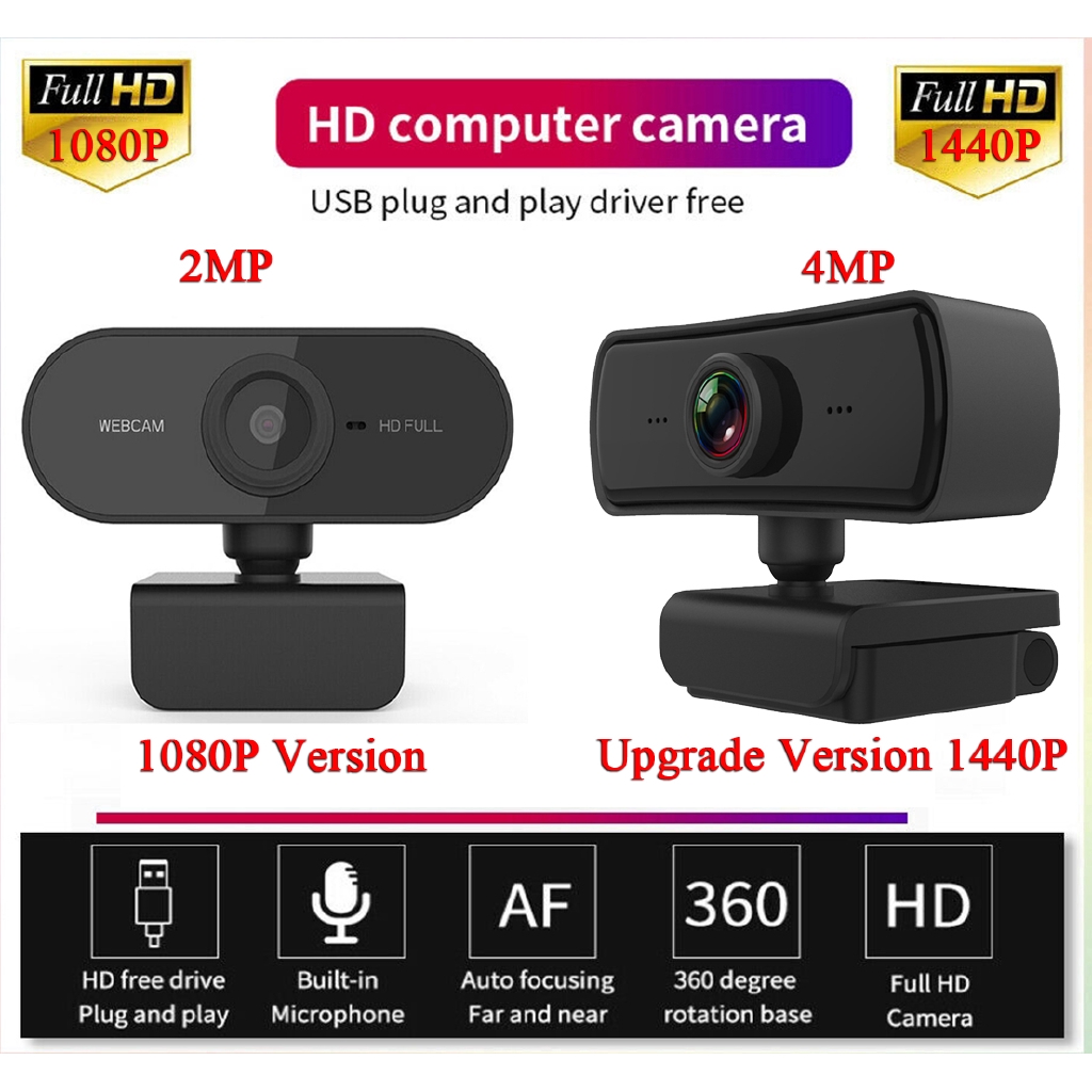 4MP Full HD USB cam Auto focus 2560X1440P Drivefree  camera