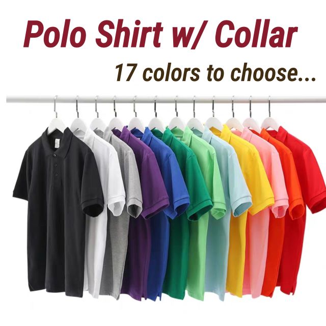 Unisex Basic Polo Shirt Colored: SK II (HONEYCOMB Style) Different Color Polo shirt Plain w/ Collar #10